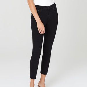 ROCKET CROP HIGH RISE SKINNY FIT IN BLACK